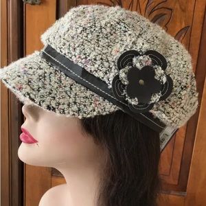 Newsboy hat brown tweed